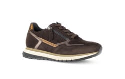 Gabor zwart-bruine sneakers met rits H