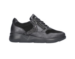Waldlaufer zwarte sneakers met rits K