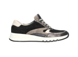 Waldlaufer zwarte sneakers met beige H