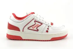 Etonic wit leren sneakers met rood