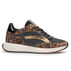 Floris van Bommel sneakers zwart-bruin