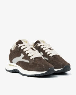 Via Vai donkerbruin suede sneakers