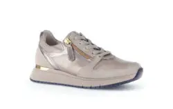 Gabor beige sneakers met rits