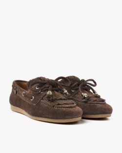 Via Vai donkerbruin suede bootschoenen