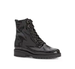 Gabor zwarte lak veterboots H
