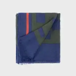 Billy Belt wollen herensjaal blauw combi