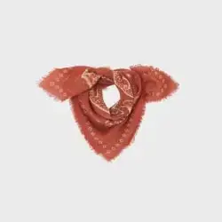 Billy Belt wollen bandana terracotta