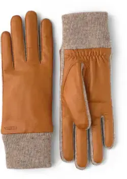 Hestra handschoenen Jeanne bruin leer