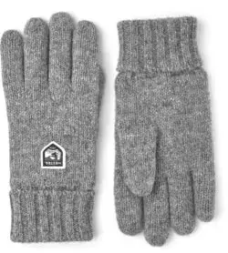 Hestra handschoenen grijs wol