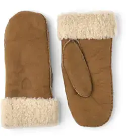 Hestra wanten bruin suede-wol