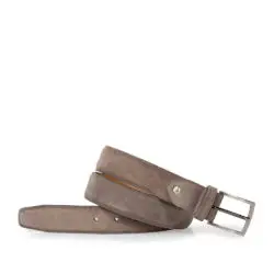Floris van Bommel herenriem taupe suede