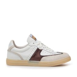 Floris van Bommel sneakers Minni wit-bruin