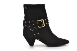 Babouche Babouche zwarte enkellaarzen met hak