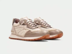 Hispanitas Hispanitas beige sneakers met teddy