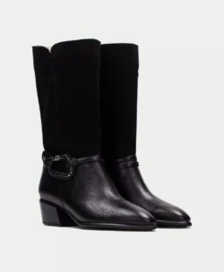 Hispanitas Hispanitas zwarte laarzen leer/suede