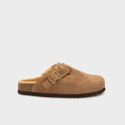 Scholl Scholl muilen taupe suede/wol