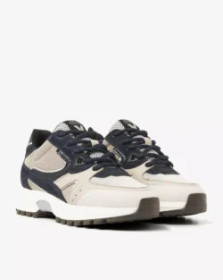 Via Vai Via Vai beige sneakers met blauw