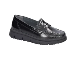 Waldlaufer Waldlaufer zwarte mocassins lak