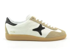 AMA Brand AMA luxe sneakers wit-zwart leer