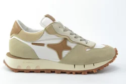 AMA Brand Ama beige sneakers met wit