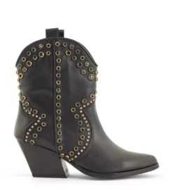 Babouche Babouche westernlaarzen zwart studs