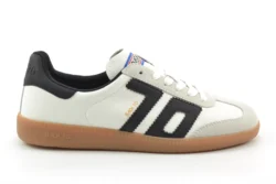 Back 70 Back 70 retro sneakers wit-zwart leer