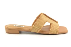 Bibi Lou Bibi Lou slippers raffia bruin