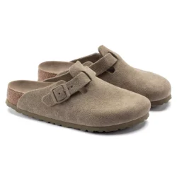 Birkenstock Birkenstock slippers khaki suede