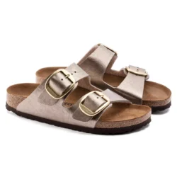 Birkenstock Birkenstock slippers goud leer