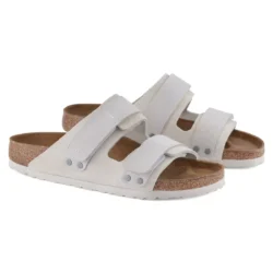 Birkenstock Birkenstock slippers off white nubuck/suede