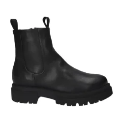 Blackstone Blackstone enkellaarzen zwart leer/wol