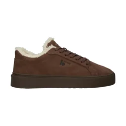 Blackstone Blackstone bruine sneakers met wol