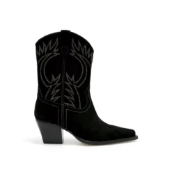 Catarina Martins Catarina Martins westernlaarzen hak zwart suede