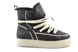 Est'Seven EstSeven moonboots black-white leer/wol