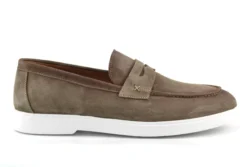 Flecs Flecs donker beige suede loafers