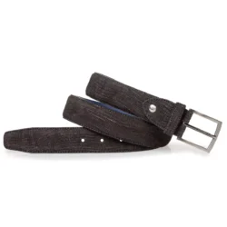 Floris van Bommel Floris van Bommel herenriem zwart print