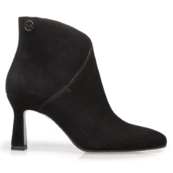 Floris van Bommel Floris van Bommel enkellaarzen hak zwart suede