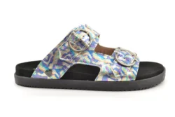 Floris van Bommel Floris van `Bommel slippers zilver-blauw multi