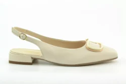 Gabor Gabor ballerina's lichtbeige leer
