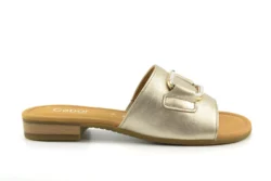 Gabor Gabor goudkleurige slippers