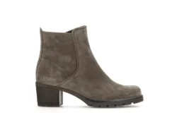 Gabor Gabor beige suede enkellaarzen hakje G