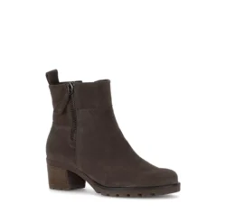 Gabor Gabor bruine enkellaarzen suede