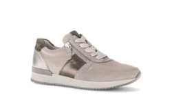 Gabor Gabor beige sneakers met rits