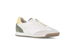 Gabor Gabor witte sneakers met groen-geel G