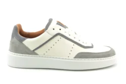 Giorgio Giorgio witte sneakers met grijs