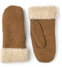 Hestra Hestra wanten bruin suede-wol