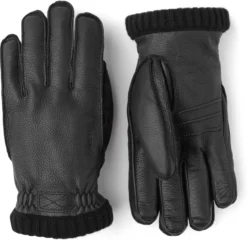 Hestra Hestra handschoenen zwart leer