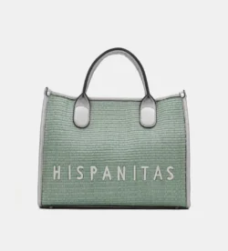 Hispanitas Hispanitas damestas groen leer/raffia