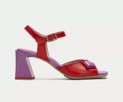 Hispanitas Hispanitas sandalen hak rood-lila