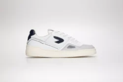 HUB Hub wit leren sneakers met blauw